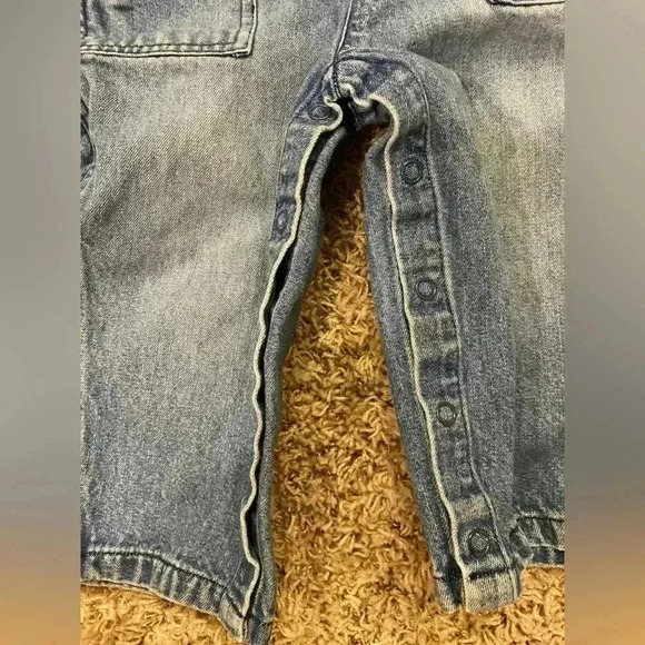 Children’s Place Jean Denim Overalls 18 mos - Picture 6 of 10